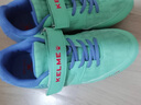 卡爾美卡爾美兒童足球鞋TF碎釘透氣青少年小學(xué)生男生女生大小童訓練球鞋 薄荷綠淺藍【網(wǎng)面透氣款】 31 曬單實(shí)拍圖