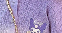 丹鳥王女童套裝春秋新款洋氣兒童毛衣小女孩公主裙女寶寶開衫外套tutu裙 庫洛米套裝裙紫色 120碼 曬單實(shí)拍圖