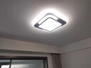 適用于米家APP全光譜led客廳燈臥室吸頂燈現(xiàn)代簡約全屋智能語音燈 黑色套餐3 三室兩廳-智能語音 曬單實拍圖