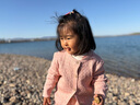 巴厘小豬【反季清倉】兒童毛線衣春秋寶寶針織衫女童衣服外套嬰兒毛衣開衫 花蝦粉 100 曬單實拍圖
