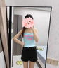 薩拉維夫短褲女2025夏季新款辣妹高腰a字顯瘦打底涼感女士熱褲子 黑色 均碼 S [85-95斤] 曬單實拍圖