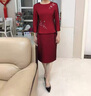 紫魅俏2025年春夏新款婚禮媽媽裝連衣裙兩件套端莊氣質(zhì)喜婆婆禮服套裝女 套裝【上衣+半身裙】 M (建議105斤以下) 曬單實(shí)拍圖
