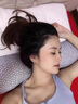 JCZS枕頭頸椎專(zhuān)用病助睡眠護頸加熱按摩熱敷蕎麥決明子家用反弓牽引sn 【分區定位釋放肩頸壓力】羽絲絨-常規款 曬單實(shí)拍圖