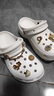 卡駱馳（CROCS）配飾智必星洞洞鞋鞋花鞋配件 質(zhì)感潮流配飾 假日友情鏈條四件套 曬單實(shí)拍圖