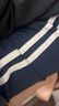 BZDR 夏季棉校服褲子高中學(xué)生兩條杠藏藍色薄款運動(dòng)雙杠白邊初中校褲 藏藍二杠（夏季薄款）薄款 XL (170) 115-130斤左右 曬單實(shí)拍圖
