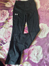 安德瑪（Under Armour）童裝兒童褲子運動(dòng)褲女大童長(cháng)褲學(xué)生修身喇叭褲打底褲241211137 黑色 130 曬單實(shí)拍圖