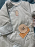 英氏（YEEHOO）嬰兒衣服寶寶哈衣冬季加厚夾棉保暖連體衣新生兒爬服 曬單實(shí)拍圖
