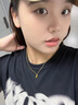 YaoYiZun小方塊純銀項鏈女2025新款輕奢小眾高級感送老婆生日禮物送女友 S925銀小金條項鏈【金色】 曬單實(shí)拍圖