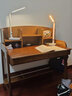 羋迪中小學(xué)生實(shí)木寫(xiě)字桌書(shū)架一體簡(jiǎn)易實(shí)木升降桌女生臥室電腦桌子 胡桃色單桌 120*60*115cm 曬單實(shí)拍圖