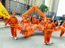 潮逗成人舞龍道具全套國標(biāo)三號九節(jié)牛津布燙金龍綢緞布龍競賽龍鋼絲龍 9節(jié)紅色舞龍【牛津布】+10套服裝 【加l急l發(fā)順l豐】 曬單實拍圖