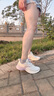 安踏（ANTA）漫步丨運動(dòng)鞋女鞋秋季款輕質(zhì)皮網(wǎng)面軟底輕質(zhì)跑鞋緩震耐磨跑步鞋女 象牙白/泡沫綠【漫步】 37.5 曬單實(shí)拍圖