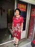意枕上香云紗重磅真絲連衣裙女夏季中年媽媽桑蠶絲高貴改良旗袍裙 紅色 2XL 建議120-130 曬單實拍圖