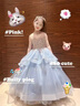G.DUCKKIDS女童連衣裙輕奢晚禮服花童宴會(huì )主持人生日走秀鋼琴演出服兒童公主 09藍色長(cháng)款禮服[皇冠] 110 曬單實(shí)拍圖