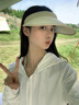 唐獅;TONLION冰絲空頂帽女生夏季騎車網(wǎng)紅款防曬太陽帽子日式大檐黑膠遮陽帽潮 米色 曬單實拍圖