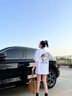 一寸相思聯(lián)名蠟筆小新白色短袖t恤女純棉2025新款夏季卡通印花寬松體恤潮 白色（蠟筆小新小狗款） L (100-110斤） 曬單實拍圖