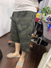 JEEP SPIRIT吉普純棉短褲男士休閑運(yùn)動(dòng)工裝七分中褲夏季潮牌寬松7分直筒褲 JEEP9805黑色 XL 105-120斤 曬單實(shí)拍圖