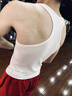 點悟工字背心男士純色棉運動健身緊身跨欄夏季健美訓(xùn)練彈力二股筋汗衫 白色 XL （142-155斤）修身 曬單實拍圖