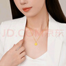 潮宏基18K金鉆石吊墜彩金七夕禮物 至簡(jiǎn) XPK32211436 一生摯愛(ài)贈(zèng)銀鏈 曬單實(shí)拍圖
