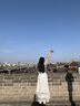 HECO【仙靈漫舞】新中式夏季新品醋酸鏤空蕾絲花邊A字半身長裙女 白色 XL 曬單實拍圖