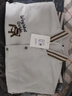古先森麂皮絨棒球服外套男春秋款美式休閑上衣寬松大碼飛行員夾克男士 米白色 M 【100-125斤】 曬單實(shí)拍圖