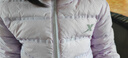 特步（XTEP）兒童童裝男女童通碼親膚零壓力輕暖連帽羽絨服 羅蘭紫 130cm 曬單實(shí)拍圖