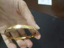 GRAYCEWODY9999足金真金手鐲女新款時(shí)尚實(shí)心龍鳳呈祥黃金色手環(huán)鐲子送禮 20g 58內徑(90-100斤)佩戴證書(shū)禮盒裝 曬單實(shí)拍圖