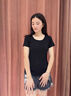 FOX.G短袖女t恤白色打底衫圓領(lǐng)衣服女裝內(nèi)搭純欲風(fēng)黑色上衣半袖新款 莫代爾圓領(lǐng)修身短袖t恤黑色 M 【建議105斤以內(nèi)】 曬單實拍圖