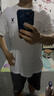 花花公子（PLAYBOY）短袖t恤男士夏季男裝情侶寬松涼感親膚打底衫高檔上衣父親節(jié)禮物 白色 XL 曬單實(shí)拍圖