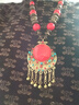 贏(yíng)夫人（Mrs win）復古民族風(fēng)藏族流蘇頭飾額飾波西米亞個(gè)性鎖骨項鏈吊墜旅拍發(fā)飾品 日新月異-紅(頭飾項鏈兩用) 曬單實(shí)拍圖