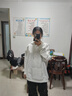 魯雅爾早秋季新款連帽衛衣外套女裝美式小個(gè)子慵懶風(fēng)胖妹妹長(cháng)袖上衣服潮 白灰色 XL 【建議120斤到140斤】 曬單實(shí)拍圖