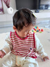 童泰（TONGTAI）嬰兒連體衣春秋季純棉寶寶衣服新生兒哈衣爬服兒童無(wú)骨睡衣 白色 80cm 曬單實(shí)拍圖