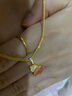 詩(shī)普琳18K金吊墜葫蘆福祿鋯石吊墜送女友生日禮物 黃18K金 曬單實(shí)拍圖