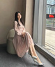思加圖2025新款方糖鞋中跟鞋淺口單鞋通勤女皮鞋EA217AQ5 奶油白 36 曬單實(shí)拍圖