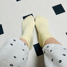 temooues體慕白色襪子女短襪春秋款新疆棉抗菌無(wú)骨中筒襪運動(dòng)防臭堆堆襪月子襪 淺綠+淺黃+米色+奶白+白色 共 5雙 均碼 【7A抑菌抗起球】 曬單實(shí)拍圖