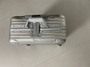 RIGHT HAND LUGGAGE 鋁鎂合金拉桿箱萬(wàn)向輪金屬電腦登機(jī)箱出差行李箱小型密碼旅行箱 鋁鎂合金箱體銀色 18英寸 標(biāo)準(zhǔn)登機(jī)箱 曬單實(shí)拍圖