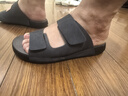 百麗（Belle）軟底外穿拖鞋男1代升級版2025新款商場(chǎng)魔術(shù)貼涼鞋8GG01BT5 藍色【1代升級版】 39 (245mm) 曬單實(shí)拍圖
