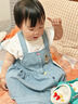 Teenie Weenie Kids小熊童裝夏季款女寶寶牛仔高腰休閑運(yùn)動(dòng)背帶裙 藍(lán)色 100 cm 曬單實(shí)拍圖