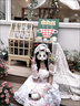 COMIC SOULLolita原創(chuàng)公主風(fēng)可愛美洋裝jsk連衣裙蝴蝶結(jié)洛麗塔芭蕾風(fēng)蛋糕裙 粉藍大全套 XS (65斤-80斤） 曬單實拍圖