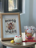 OSKV招財貓小木魚(yú)情緒穩定神器敲解壓玩具辦公室桌面擺件工位裝飾禮物 財富+1招財貓小木魚(yú)（白色） 曬單實(shí)拍圖