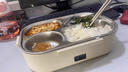 JCZS德國(guó)免注水電熱飯盒上班族熱飯神器家用車載帶飯便當(dāng)盒可加熱飯盒 0.1L 四格電熱式飯盒+保溫袋-米白色 曬單實(shí)拍圖