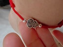 999純銀十二生肖鈴鐺腳鏈本命年手鏈紅繩足銀兒童成人款平安禮物 足銀999如意腳鏈 曬單實(shí)拍圖