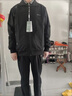 恒源祥運動(dòng)套裝男士春秋季中老年爸爸春秋裝休閑衣服三件套寬松休閑男裝 黑色/短T/束口褲 2XL 【建議140-160斤左右】 曬單實(shí)拍圖