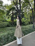 CAMILA KSENIA瓢鞋女2025新款休閑百搭夏季法式平底單鞋鉚釘漆皮晚晚風(fēng)軟底鞋子 卡其色 37 曬單實(shí)拍圖