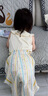 幼歌（YOUGE）嬰幼兒2024新款甜美法式糖果色小背心夏季寬松休閑馬甲 米白 100 cm 曬單實拍圖