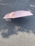 雨傘手動(dòng)彎鉤折疊傘女防曬防紫外線高級(jí)感遮陽(yáng)傘超輕晴雨傘便攜 淺粉【五折傘彎鉤柄】 曬單實(shí)拍圖