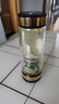 百萊斯茶水分離茶杯個人專用高端泡茶玻璃水杯男士商務(wù)辦公室杯子純鈦杯 鈦金色【純銀蓮花】高潔清廉 曬單實(shí)拍圖