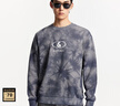 杰克·瓊斯（JACK&JONES）秋季新款美式復(fù)古風(fēng)扎染潮流肌理華夫格棉彈衛(wèi)衣男寬松套頭衫男裝 知更鳥灰E40 常規(guī) 知更鳥灰E40 XL 185 曬單實(shí)拍圖
