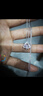 DRSJPT950鉑金項鏈女18K鉆石吊墜白金鎖骨鏈生日送女友老婆情人節(jié)禮物 光芒吊墜+盒子鏈輕奢款 曬單實拍圖