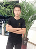 JASONWOOD高端品牌男裝短袖t恤男士夏季冰絲莫代爾圓領(lǐng)休閑速干體恤上衣服 高檔霧霾藍【現(xiàn)貨速達】 2XL 【建議150-165斤左右】 曬單實拍圖