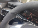 德言適用奧迪方向盤套真皮A6L/A4L/A7L/A8L/Q5L/A3A6A5Q3Q7Q8S4S5rs6Q6Q2L車把套超薄款 圓形超薄款【黑色線】不帶標 曬單實拍圖